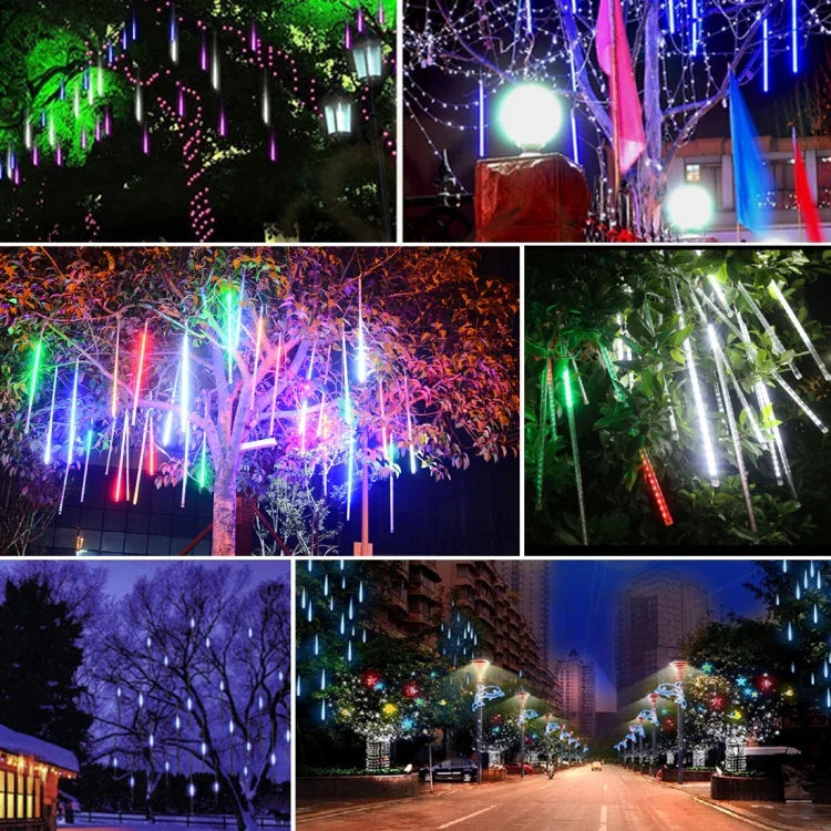 Lumière décorative LED, diamètre du tube : 1,2 cm, CA 100-240 V, prise US, EU en option, 8 pièces 50 cm/bleu, 8 pièces 50 cm/multicolore, 8 pièces 50 cm/blanc