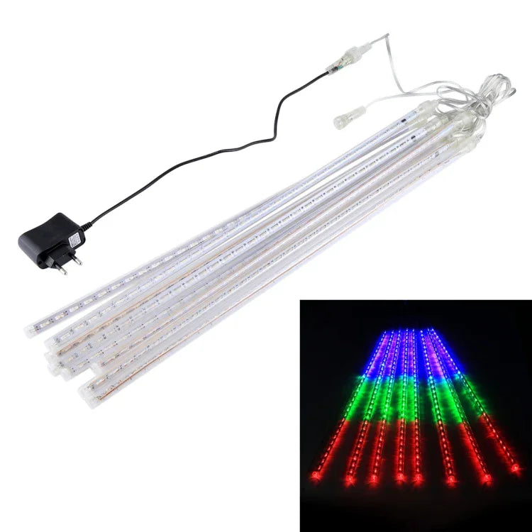 Lumière décorative LED, diamètre du tube : 1,2 cm, CA 100-240 V, prise US, EU en option, 8 pièces 50 cm/bleu, 8 pièces 50 cm/multicolore, 8 pièces 50 cm/blanc