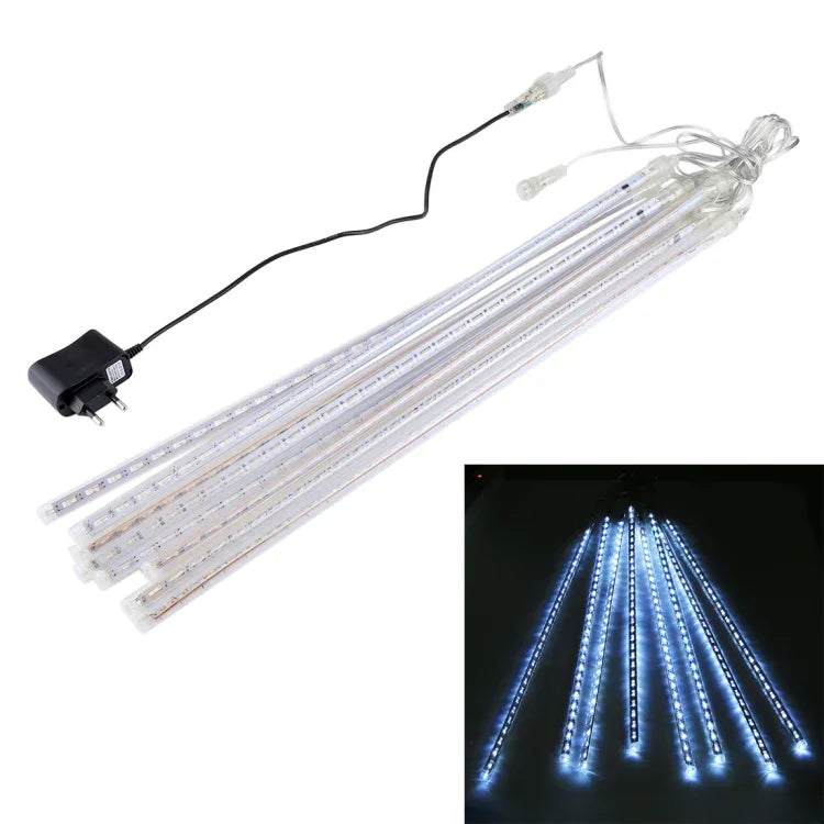 Lumière décorative LED, diamètre du tube : 1,2 cm, CA 100-240 V, prise US, EU en option, 8 pièces 50 cm/bleu, 8 pièces 50 cm/multicolore, 8 pièces 50 cm/blanc