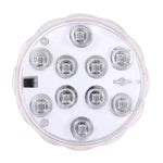 10 LED Cylindriques Télécommandées avec Télécommande, Portée de la Télécommande (en Zone Ouverte) : 7,3-9,1 Mètres, 10 LED