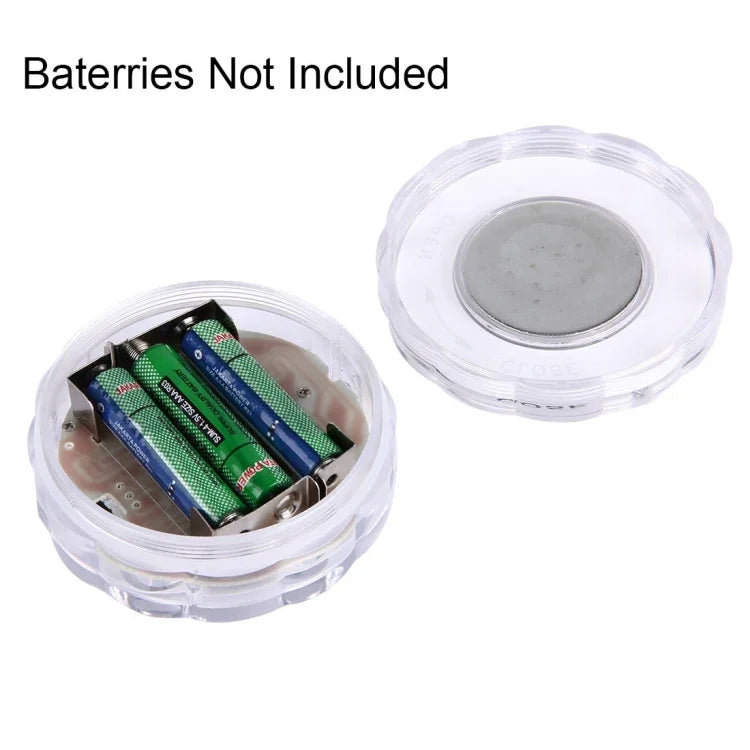 10 LED Cylindriques Télécommandées avec Télécommande, Portée de la Télécommande (en Zone Ouverte) : 7,3-9,1 Mètres, 10 LED