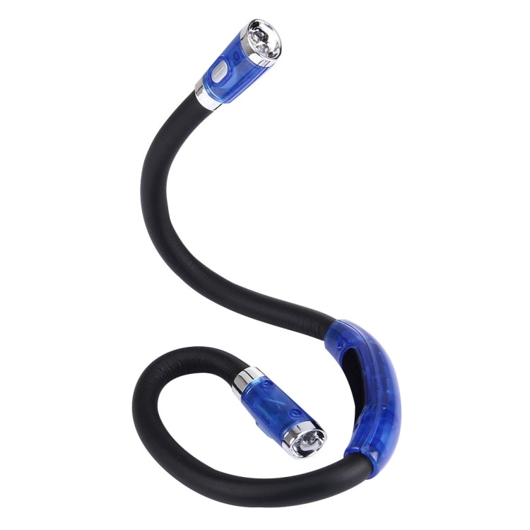 Lampe frontale stéréo mains libres à double tête, lampe de travail, lampe automatique avec 4 lumières LED et coussin de nuque en caoutchouc souple