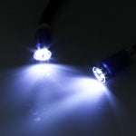 Lampe frontale stéréo mains libres à double tête, lampe de travail, lampe automatique avec 4 lumières LED et coussin de nuque en caoutchouc souple