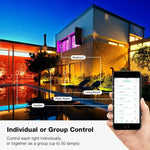 Guirlande lumineuse de Noël en fil de cuivre RVB, contrôle par application mobile Bluetooth, longueur : 10 m 100 LED, 10 m 100 LED