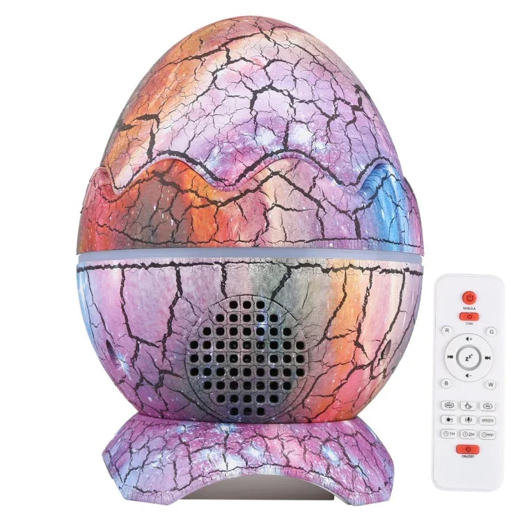 Lampe de projection ciel étoilé LED télécommandée en forme d'œuf fissuré 6W