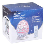 Lampe de projection ciel étoilé LED télécommandée en forme d'œuf fissuré 6W