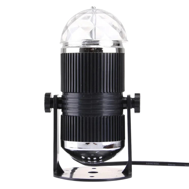 Mini lampe de scène boule magique rotative LED 3W, prise EU, prise EU