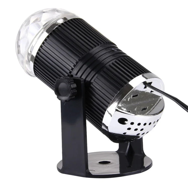 Mini lampe de scène boule magique rotative LED 3W, prise EU, prise EU