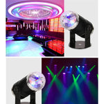 Mini lampe de scène boule magique rotative LED 3W, prise EU, prise EU