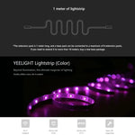 Bande lumineuse LED d'extension intelligente WiFi Yeelight Xiaomi Youpin d'origine avec télécommande APP, longueur : 1m