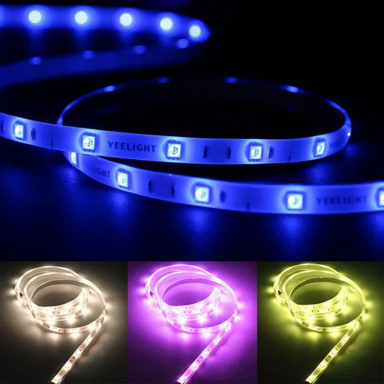 Bande lumineuse LED d'extension intelligente WiFi Yeelight Xiaomi Youpin d'origine avec télécommande APP, longueur : 1m