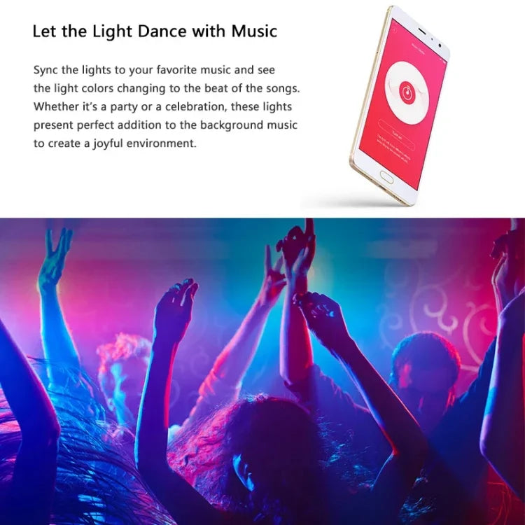 Bande lumineuse LED d'extension intelligente WiFi Yeelight Xiaomi Youpin d'origine avec télécommande APP, longueur : 1m