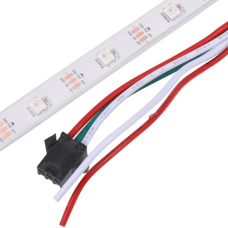Bande lumineuse étanche RGB WS2812B 5050 SMD, 30 LED/m, 12 V CC, longueur : 5 m, bande lumineuse 30 LED/m