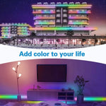 Bande lumineuse étanche RGB WS2812B 5050 SMD, 30 LED/m, 12 V CC, longueur : 5 m, bande lumineuse 30 LED/m