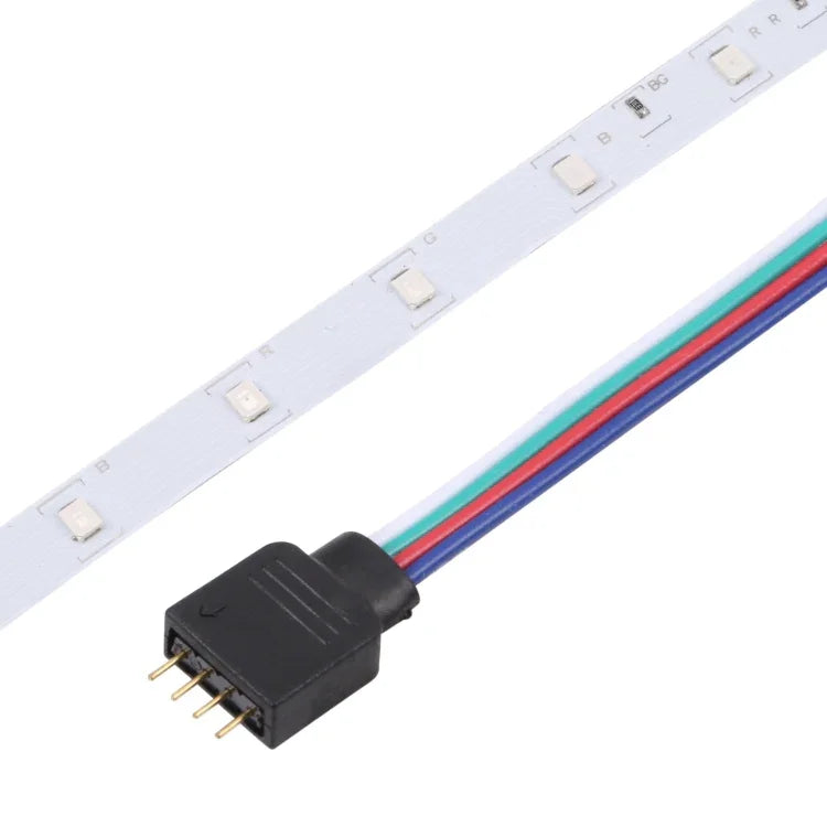 Guirlande lumineuse LED ruban RGB 2835 SMD nue, 60 LED/m, Longueur : 5m, 12V 2A 100-240V, avec télécommande 44 touches, LED RGB 2835 SMD, 5m, avec télécommande 44 touches