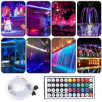 Guirlande lumineuse LED ruban RGB 2835 SMD nue, 60 LED/m, Longueur : 5m, 12V 2A 100-240V, avec télécommande 44 touches, LED RGB 2835 SMD, 5m, avec télécommande 44 touches