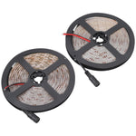 2 cartes nues 2835 SMD Dimmable Lumière Blanche / Lumière Chaude LED Bande Lumineuse, 60 LED/m, Longueur: 5m, 12V 2A 100-240V, 2835 SMD LED, 5m x 2