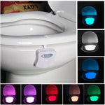 8 couleurs d'éclairage intérieur Veilleuses Détecteur de mouvement LED Abattant de toilette Lampe de cuvette, LED1660, LED1660US