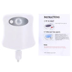 8 couleurs d'éclairage intérieur Veilleuses Détecteur de mouvement LED Abattant de toilette Lampe de cuvette, LED1660, LED1660US