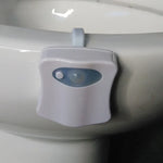 8 couleurs d'éclairage intérieur Veilleuses Détecteur de mouvement LED Abattant de toilette Lampe de cuvette, LED1660, LED1660US