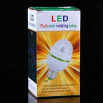 Lampe LED rotative automatique pleine couleur pour fête familiale / KTV / bars / hôtel / DJs, AC 85-260V