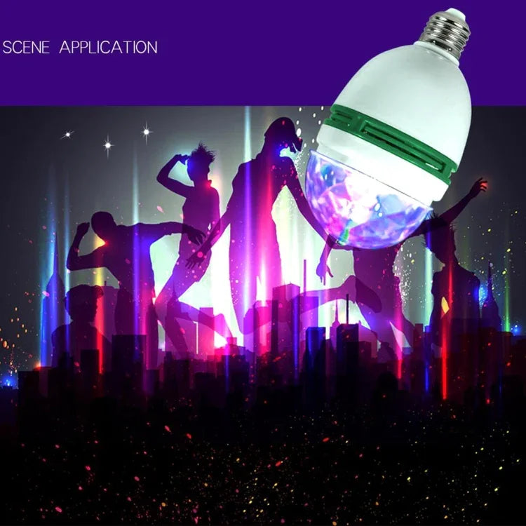 Lampe LED rotative automatique pleine couleur pour fête familiale / KTV / bars / hôtel / DJs, AC 85-260V