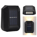 Applique murale solaire extérieure 6 LED, luminaire décoratif de jardin haut et bas