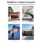 Applique murale solaire extérieure 6 LED, luminaire décoratif de jardin haut et bas