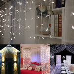 Guirlande lumineuse féerique 100 LED avec joint de fin & 8 fonctions modèles, prise US, 10m lumière blanche