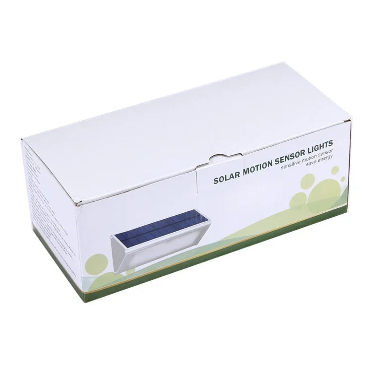 Lampe Murale Solaire de Jardin / Cour / Camping Extérieur Économe en Énergie, 800 LM, 48 LED SMD 2835, avec Capteur, Forme Triangulaire et Interrupteur Caché (Argent)