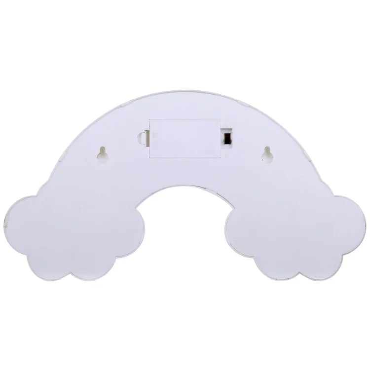Lampe de table de fête alimentée par 2 piles AA, lumière de nuit, arc-en-ciel