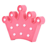 Lampe de table de fête alimentée par 2 piles AA, lumière de nuit, petite couronne (rose), petite couronne (bleu), petite couronne (blanc)