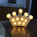 Lampe de table de fête alimentée par 2 piles AA, lumière de nuit, petite couronne (rose), petite couronne (bleu), petite couronne (blanc)