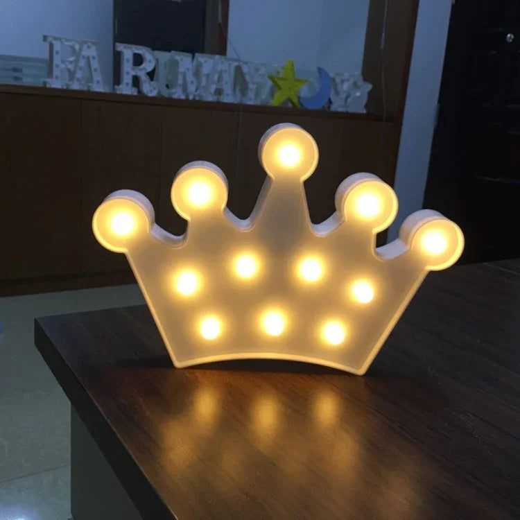 Lampe de table de fête alimentée par 2 piles AA, lumière de nuit, petite couronne (rose), petite couronne (bleu), petite couronne (blanc)