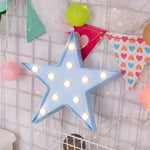 Lampe de table de fête alimentée par 2 piles AA, lumière de nuit, pentagramme (bleu), pentagramme (blanc), pentagramme (jaune)