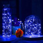 20 LED SMD 0603 IP65 étanches, piles bouton CR2032, 2m lumière bleue, 2m lumière verte, 2m lumière rouge
