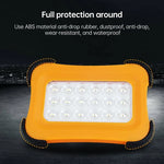 Lumière de camping solaire portable 50W 32 LED, éclairage magnétique d'urgence avec quatre niveaux de luminosité, batterie externe et indicateur de batterie