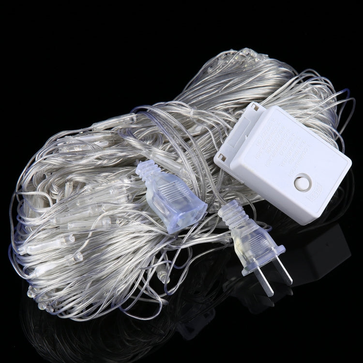 Guirlande lumineuse réticulaire 200 LEDs avec joint de fin & contrôleur multifonction, prise US, AC 110V, lumière colorée prise US, lumière blanche prise US, lumière blanc chaud prise US