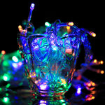Guirlande lumineuse réticulaire 200 LEDs avec joint de fin & contrôleur multifonction, prise US, AC 110V, lumière colorée prise US, lumière blanche prise US, lumière blanc chaud prise US