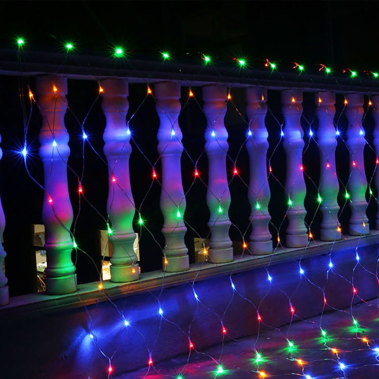 Guirlande lumineuse réticulaire 200 LEDs avec joint de fin & contrôleur multifonction, prise US, AC 110V, lumière colorée prise US, lumière blanche prise US, lumière blanc chaud prise US