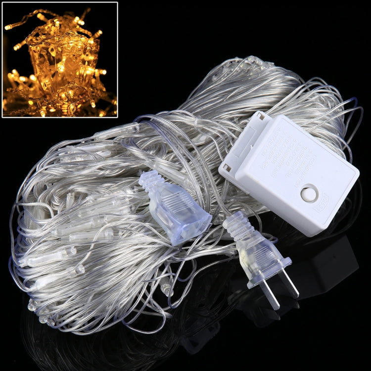 Guirlande lumineuse réticulaire 200 LEDs avec joint de fin & contrôleur multifonction, prise US, AC 110V, lumière colorée prise US, lumière blanche prise US, lumière blanc chaud prise US
