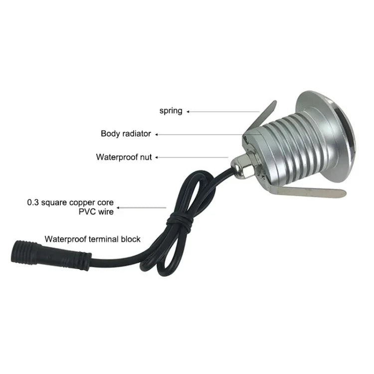 Lampe d'extérieur à LED 3W, encastrable et étanche IP67, motif carapace de tortue, pour jardin et pelouse, lumière chaude 3000K Q1, éclairage unidirectionnel, lumière chaude 3000K Q1