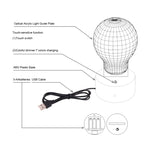 7 Color Discoloration Creative Visual Stereo Lamp Desk Lamp Night Light, Side Face Cat Style