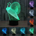 Lampe de bureau créative en forme de limace avec 7 couleurs changeantes, veilleuse visuelle stéréo