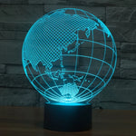 Lampe de bureau créative à stéréoscopie visuelle 7 couleurs, lampe de nuit, style asiatique