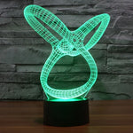 Lampe de Bureau à Stéréo Visuelle Créative 7 Couleurs, Veilleuse, Modèle 2 Style Abstrait