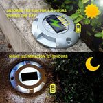 Lampe LED Solaire Encastrable IP68 Étanche pour Jardin et Pelouse Extérieure