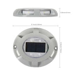 Lot de 4 lampes solaires LED encastrées au sol IP68 étanches pour jardin et pelouse