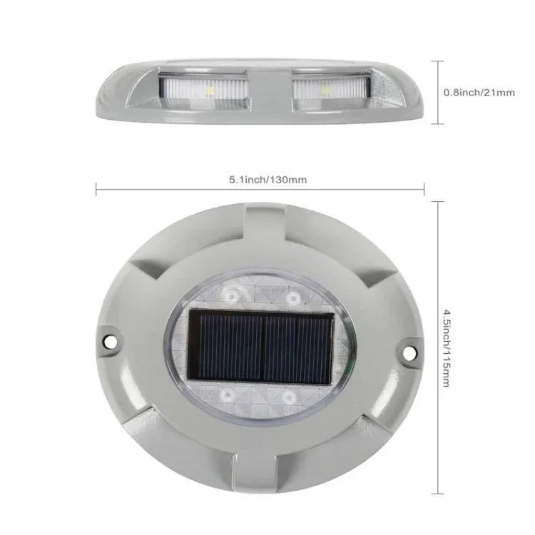 Lot de 4 lampes solaires LED encastrées au sol IP68 étanches pour jardin et pelouse