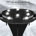 10 LED Lampes Solaires Extérieures Étanches Encastrables Jardin, 10 LED